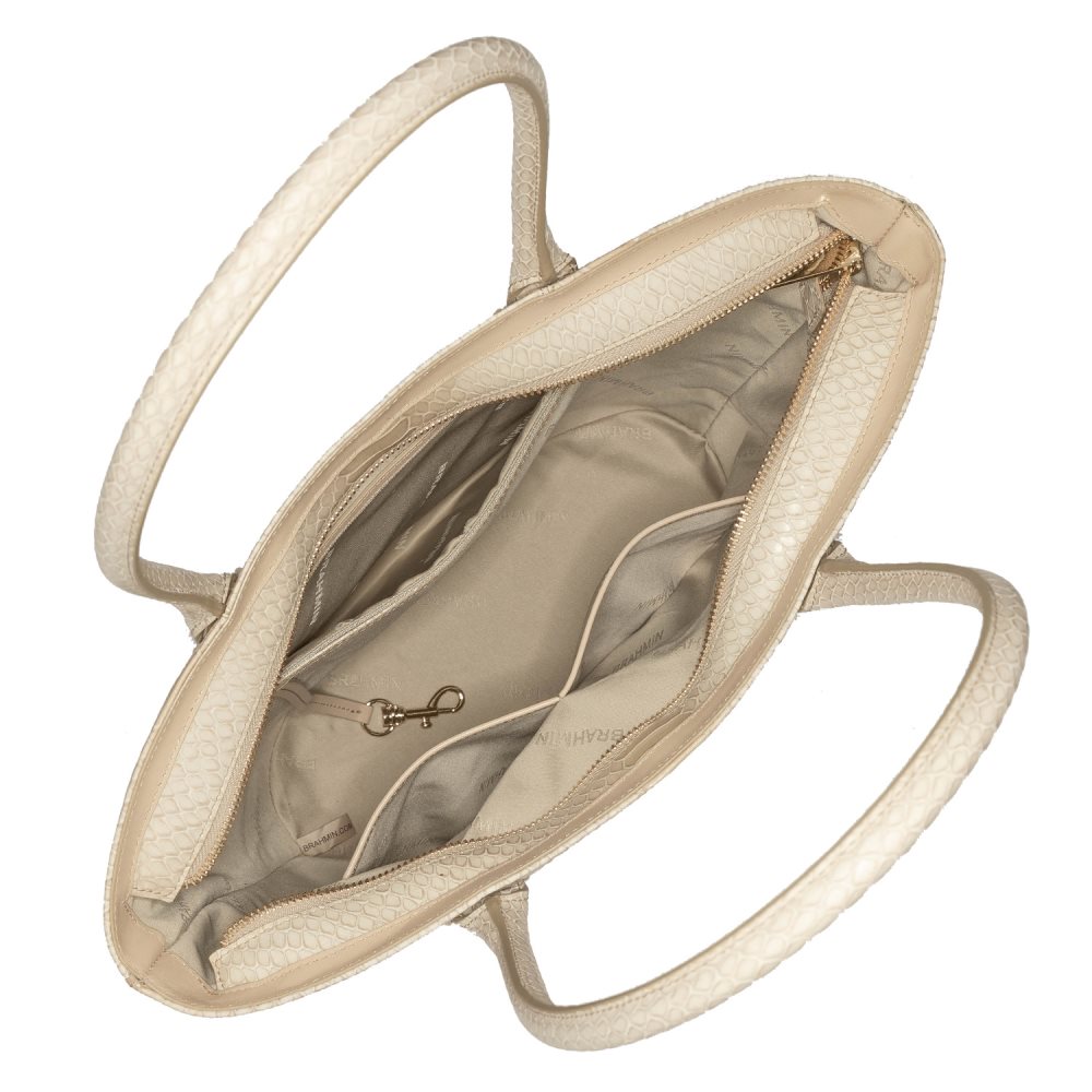 Brahmin Medium Bowie Praline Plaza ID:Brahmin-202767