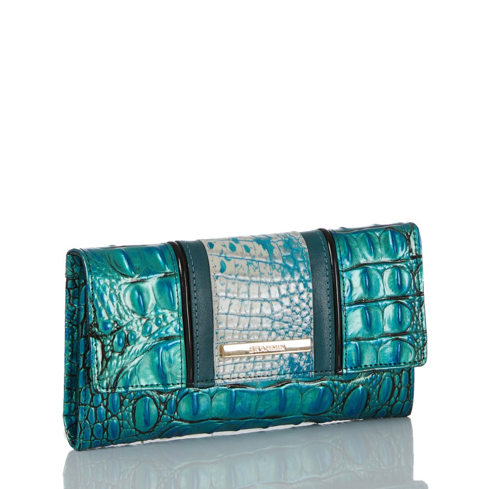 Brahmin Cordelia Wallet Peacock Shimmer ID:Brahmin-203738
