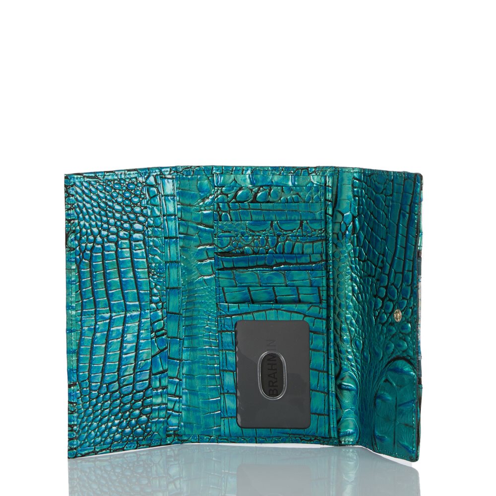 Brahmin Cordelia Wallet Peacock Shimmer ID:Brahmin-203738