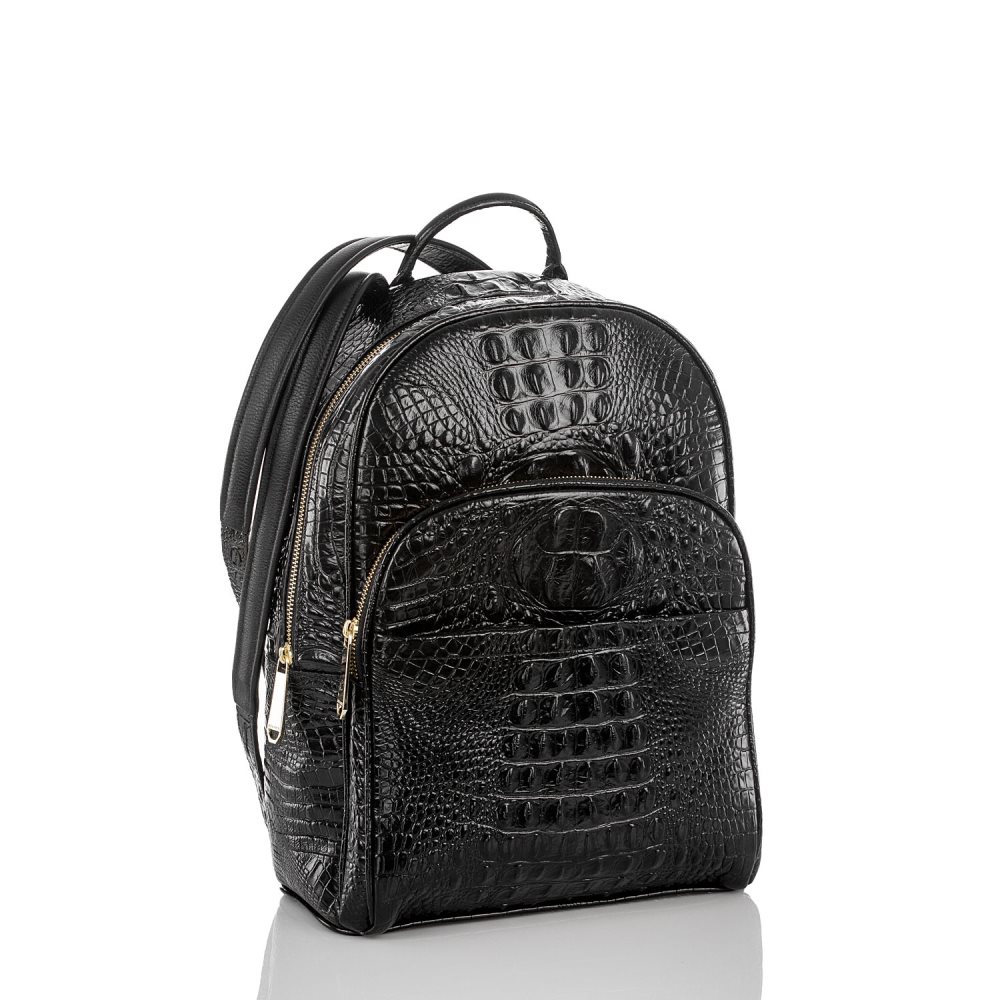 Brahmin Dartmouth Backpack | Black Leather Backpack ID:Brahmin-203516