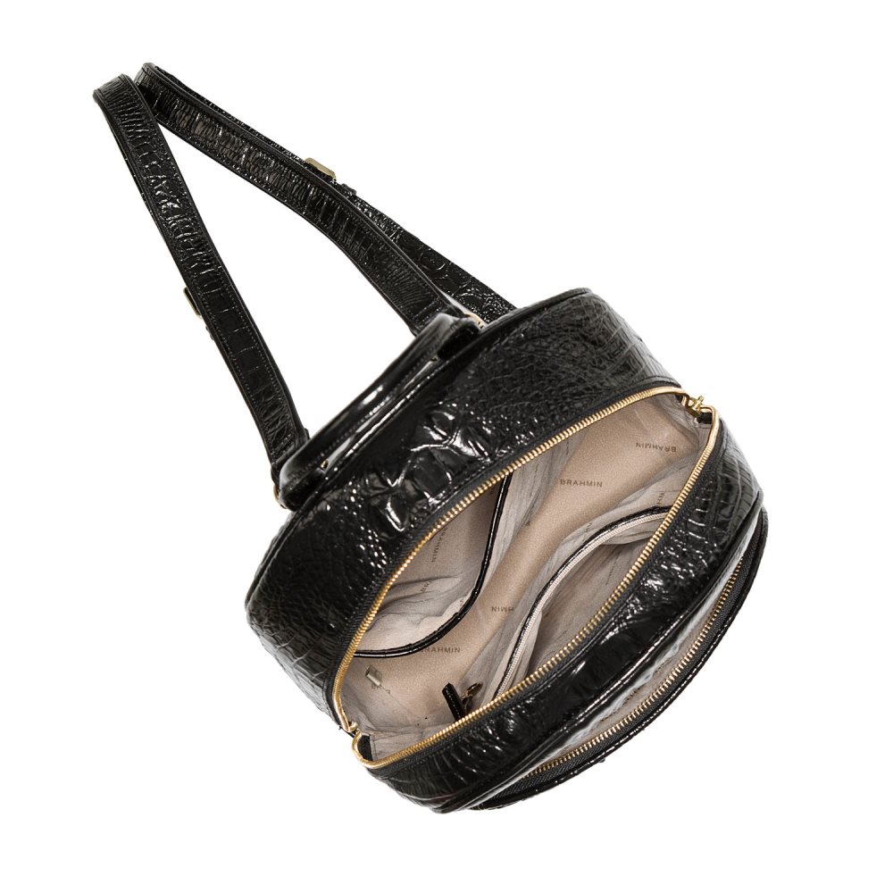 Brahmin Dartmouth Backpack | Black Leather Backpack ID:Brahmin-203516