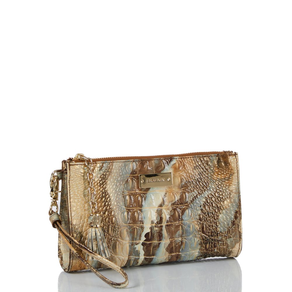 Brahmin Millie Wristlet Caribou Melbourne ID:Brahmin-203645
