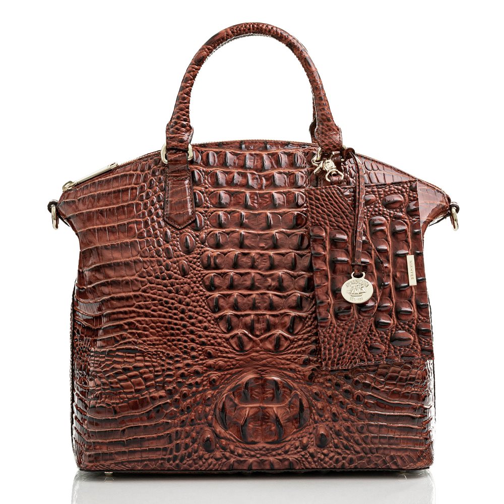 Brahmin Mini Envelope Case | Pecan Leather Envelope Wallet ID:Brahmin-202706