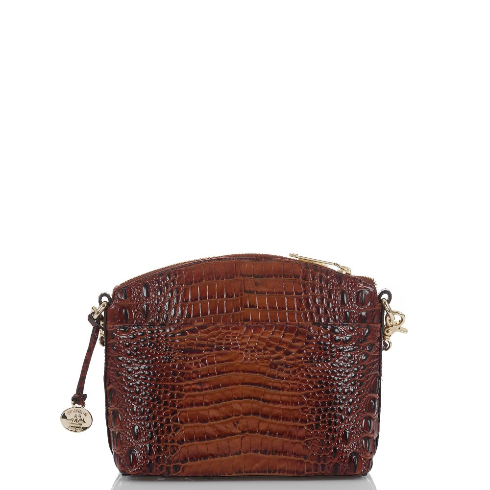 Brahmin Mini Duxbury | Mini Brown Leather Satchel Handbag ID:Brahmin-203383
