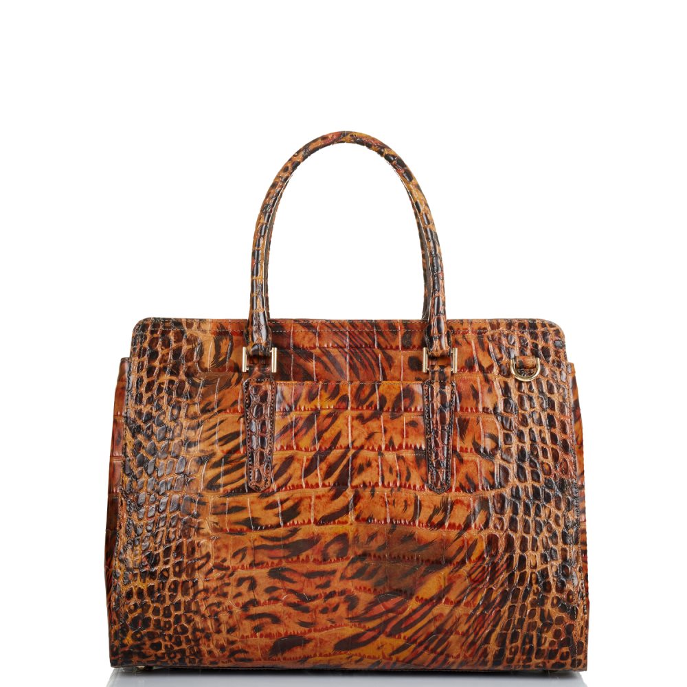 Brahmin Finley Carryall Cognac Hendrix ID:Brahmin-203109