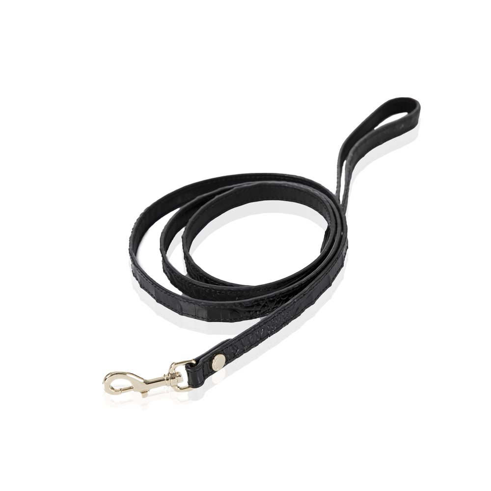 Brahmin Small Pet Leash Black Melbourne ID:Brahmin-203584