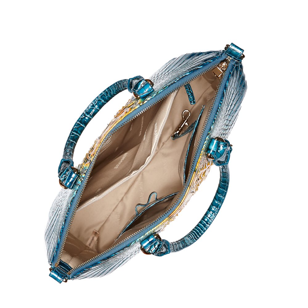 Brahmin Large Duxbury Satchel Bermuda Ombre Melbourne ID:Brahmin-203077