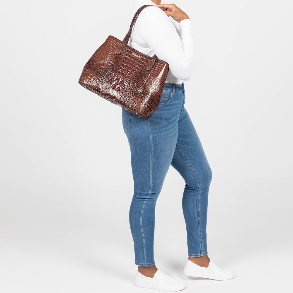 Brahmin Medium Julian Cognac Topsail ID:Brahmin-202514