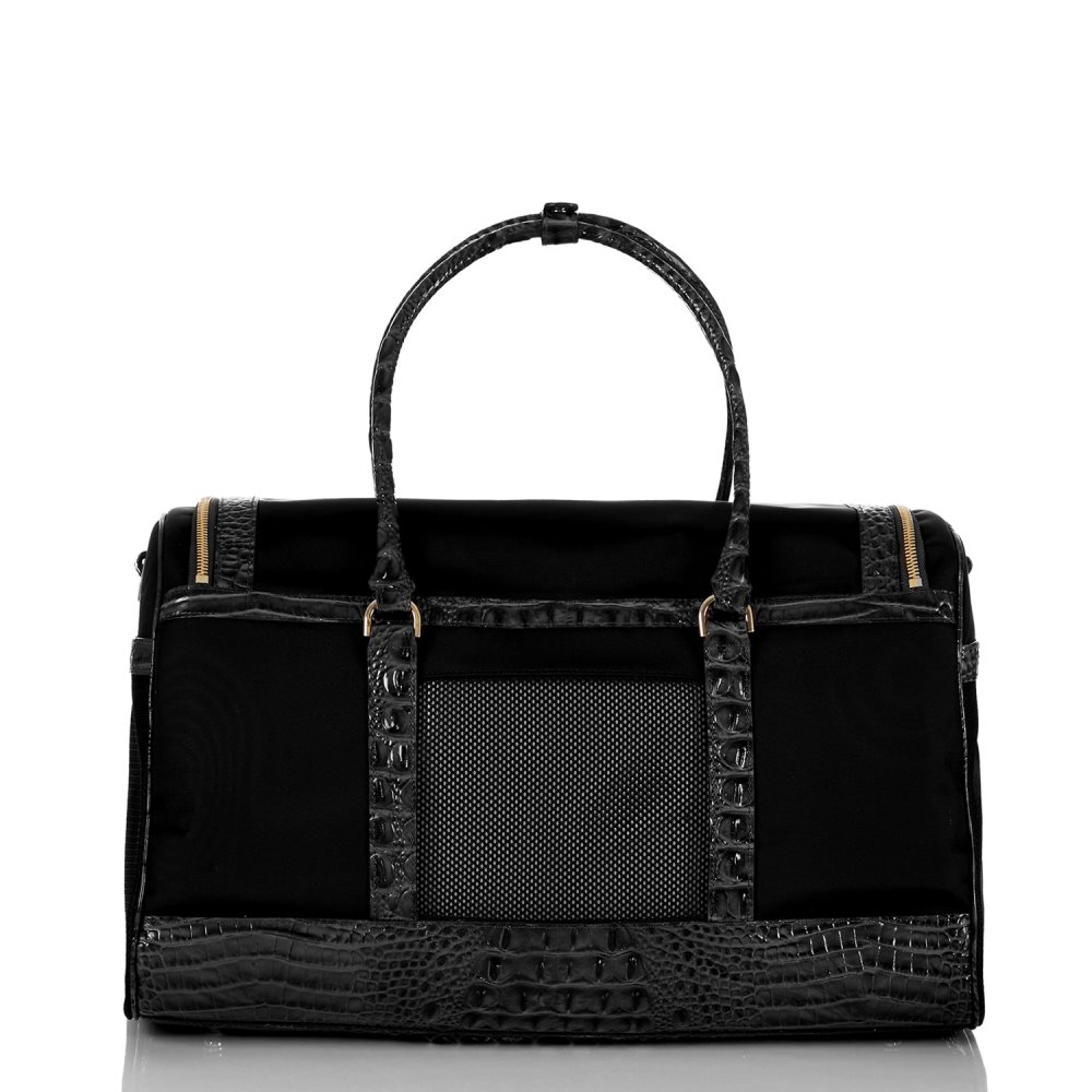 Brahmin Designer Leather Pet Carrier | Black Melbourne ID:Brahmin-203599