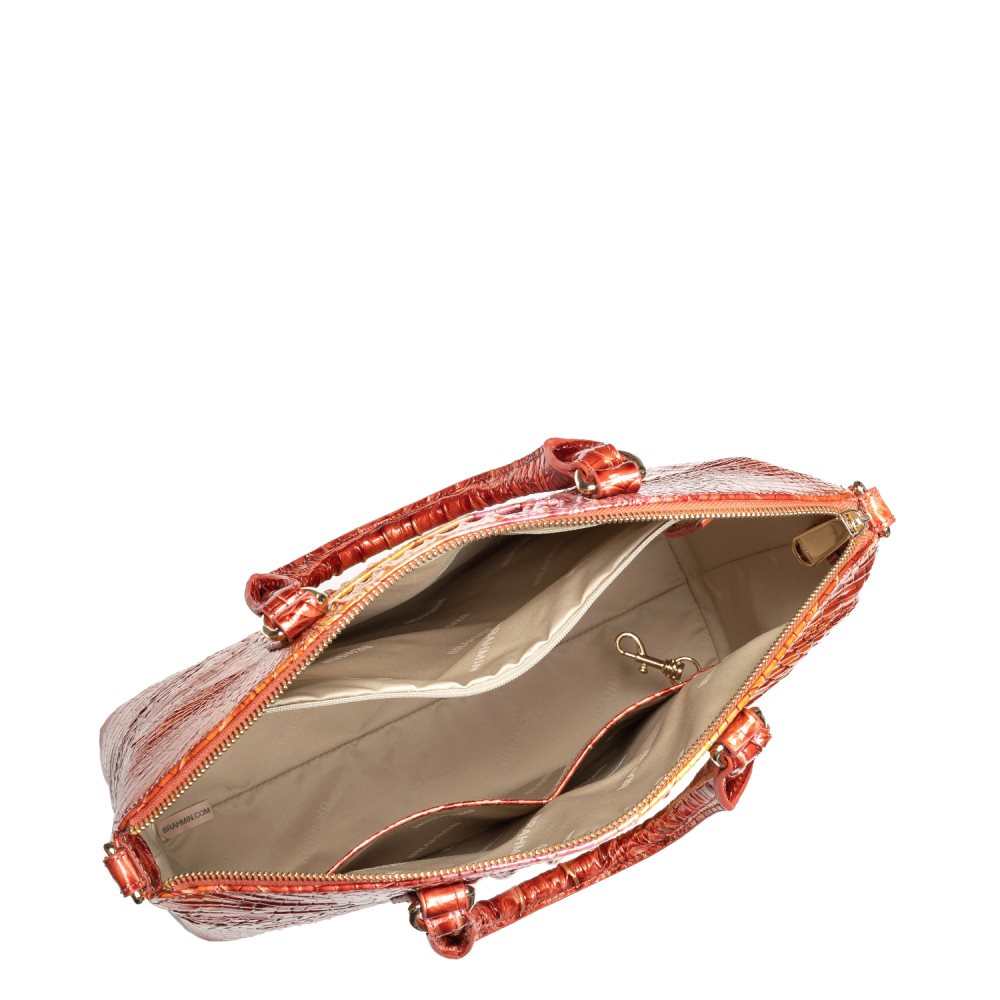 Brahmin Large Duxbury Satchel Glam Ombre Melbourne ID:Brahmin-203079