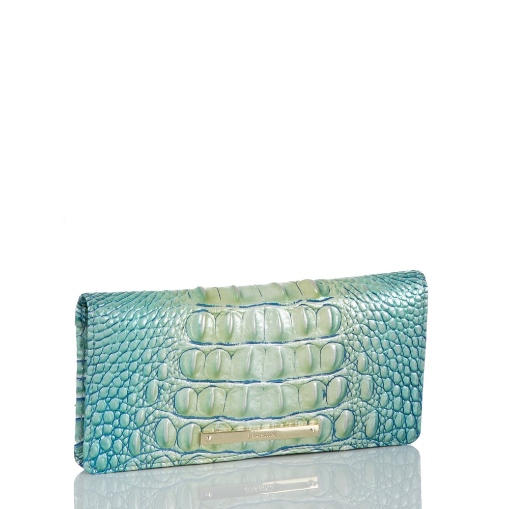 Brahmin Ady Wallet Seafoam Ombre Melbourne ID:Brahmin-203788