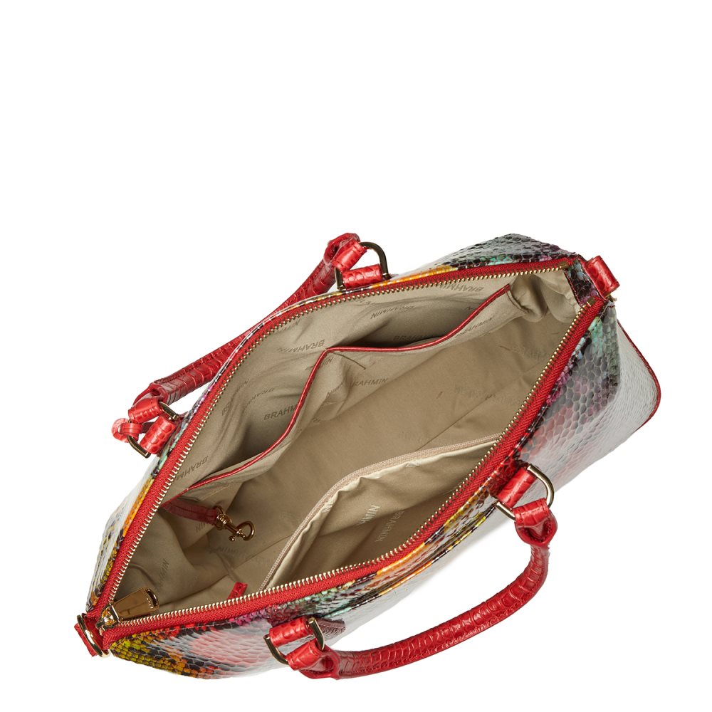 Brahmin Large Duxbury Satchel Red Dragon Experium ID:Brahmin-203104