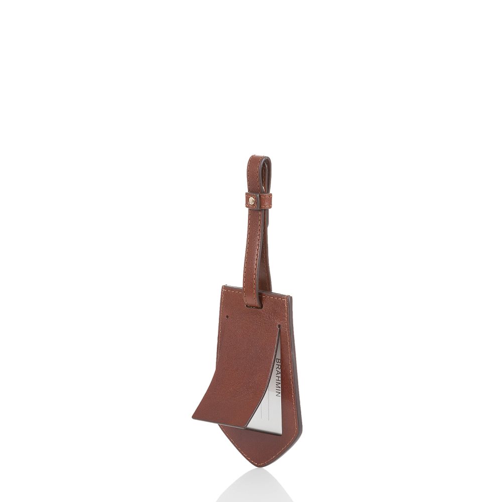 Brahmin Voyage Luggage Tag Cognac Topsail ID:Brahmin-203575