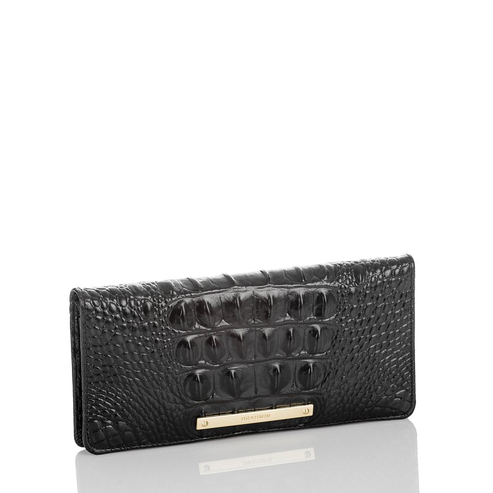 Brahmin Ady Black Leather Wallet | Black Melbourne ID:Brahmin-203615