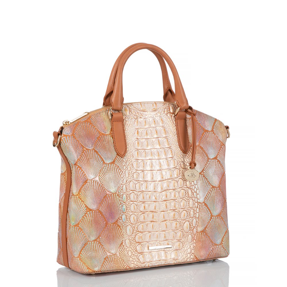 Brahmin Large Duxbury Satchel Scallop Bondi ID:Brahmin-203102