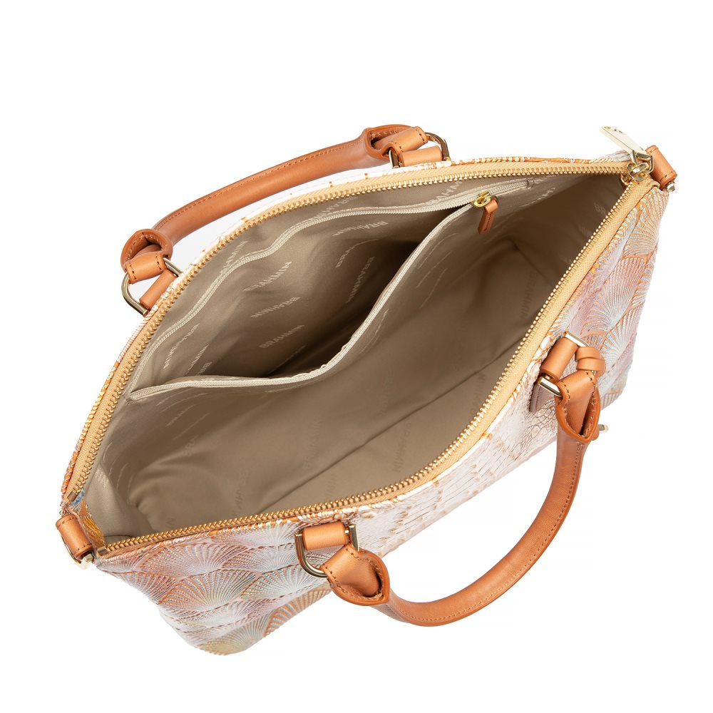 Brahmin Large Duxbury Satchel Scallop Bondi ID:Brahmin-203102