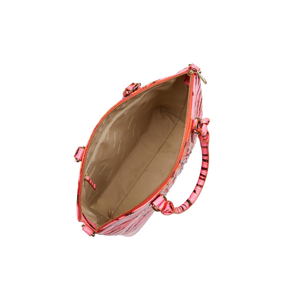 Brahmin Large Duxbury Satchel Pink Feline Ombre Melbourne ID:Brahmin-203073