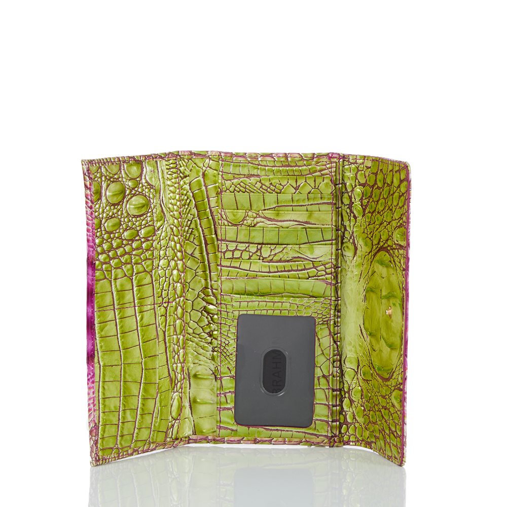 Brahmin Cordelia Wallet Limeade Ombre Melbourne ID:Brahmin-203713