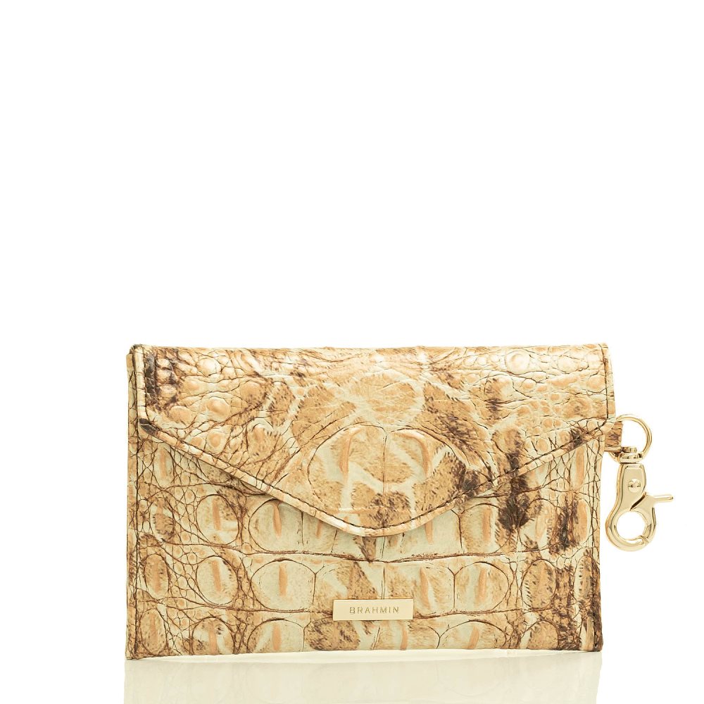 Brahmin Mini Envelope Case Camel Safari Melbourne ID:Brahmin-203562
