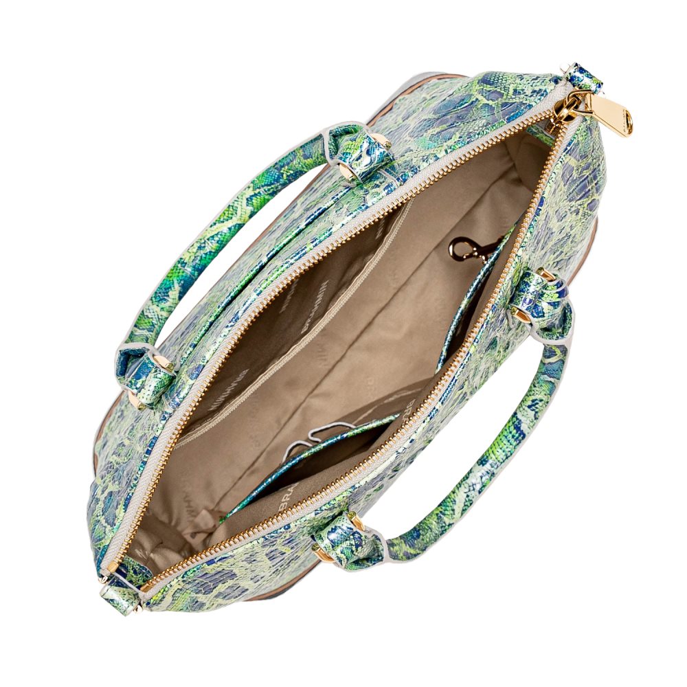 Brahmin Duxbury Satchel Green Viper Mackay ID:Brahmin-203036