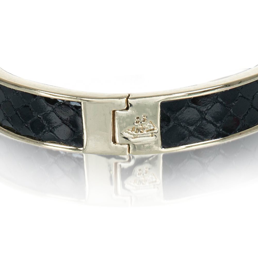 Brahmin Heritage Leather Bangle Black Fairhaven ID:Brahmin-203879