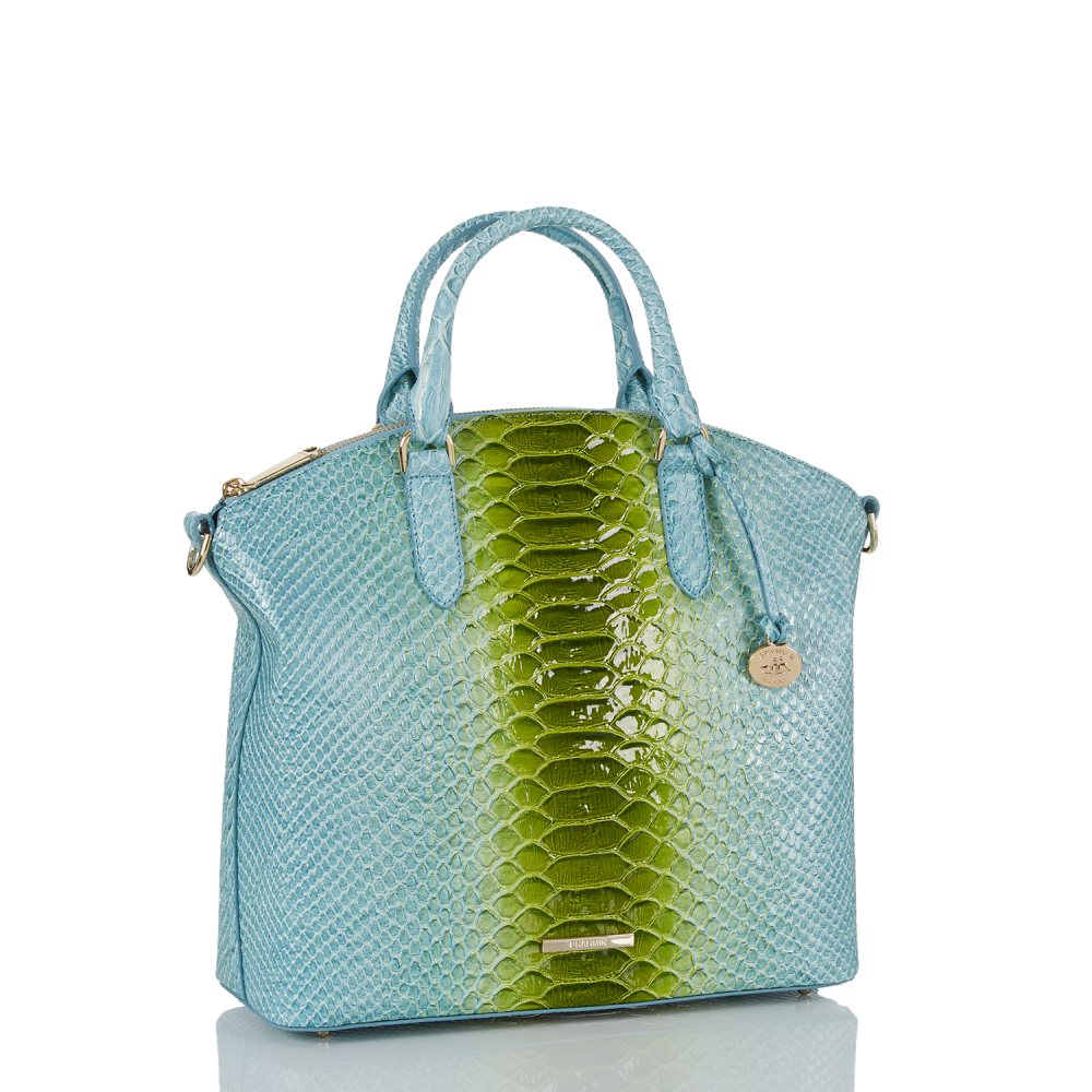 Brahmin Large Duxbury Satchel Limeade Rivers ID:Brahmin-203105