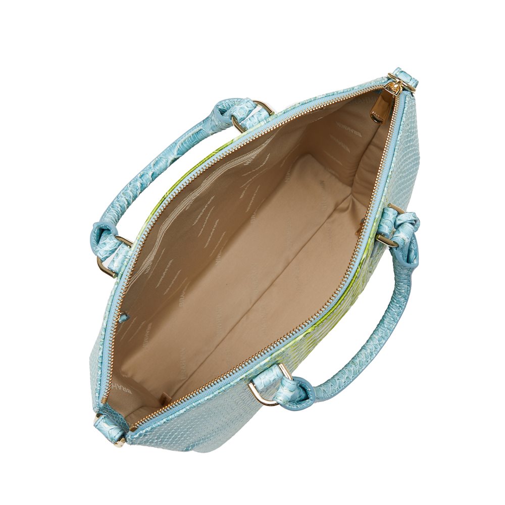 Brahmin Large Duxbury Satchel Limeade Rivers ID:Brahmin-203105