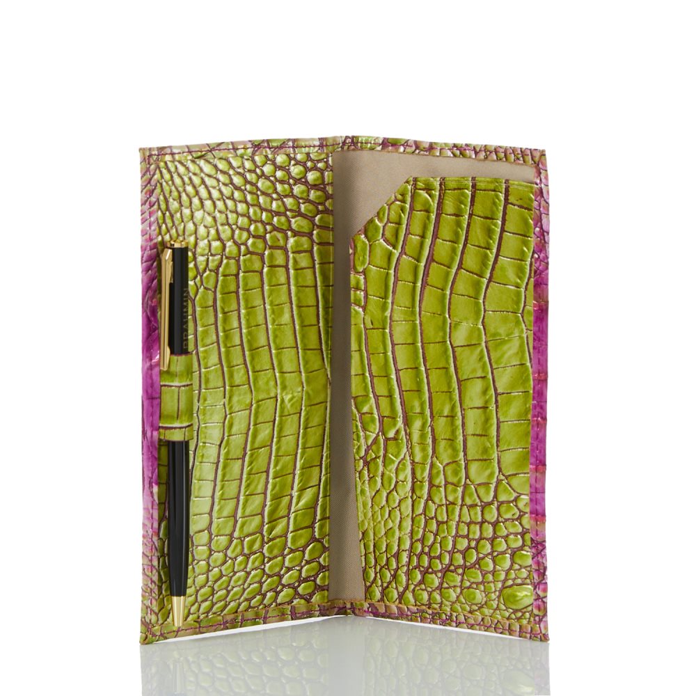 Brahmin Cordelia Checkbook Limeade Ombre Melbourne ID:Brahmin-203712