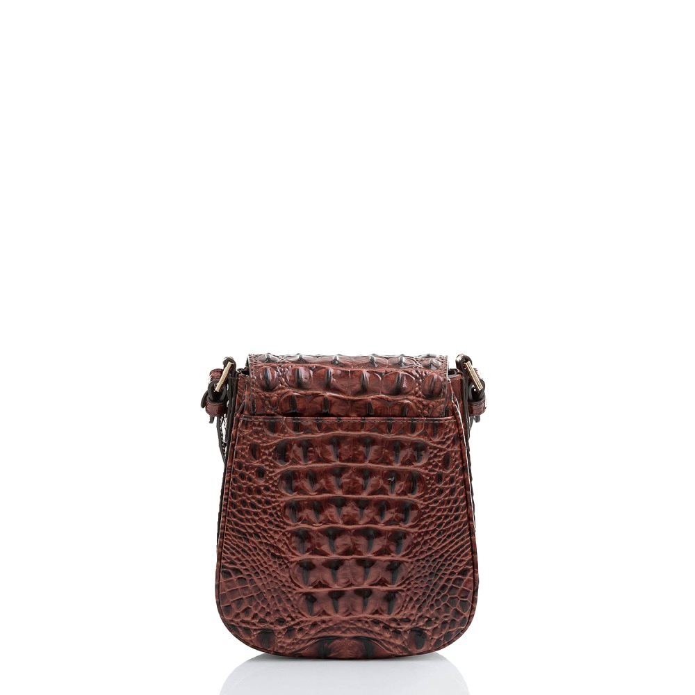 Brahmin Everlee | Vintage Brown Leather Crossbody Bag ID:Brahmin-203345