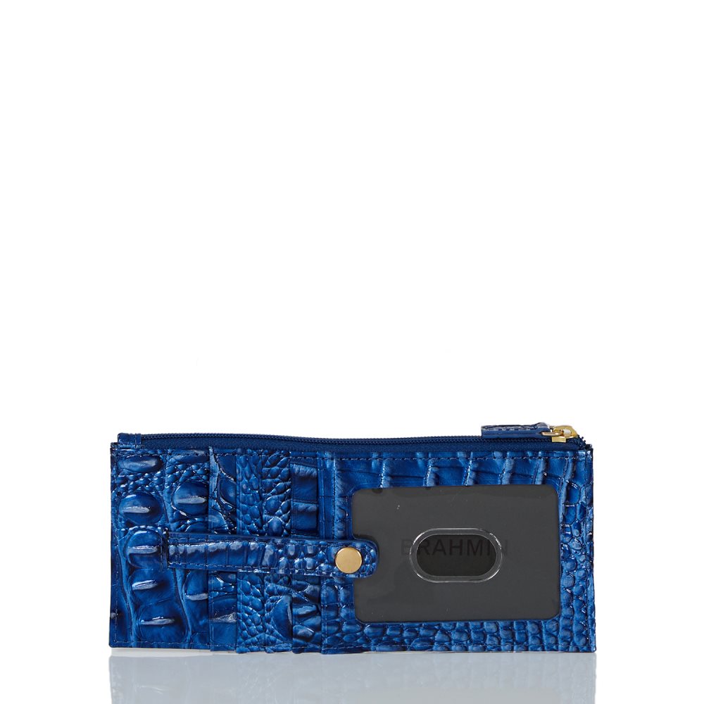 Brahmin Credit Card Wallet Vista Blue Ombre Melbourne ID:Brahmin-203824