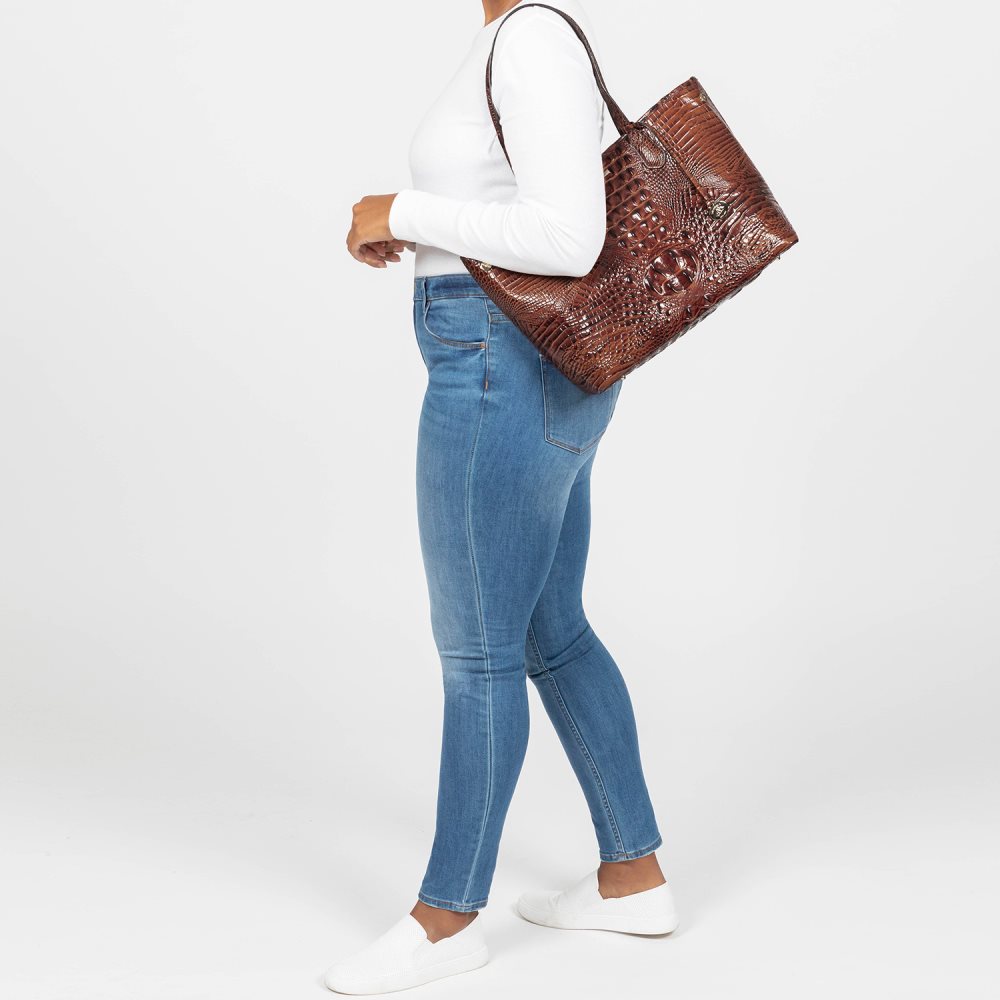 Brahmin Medium Julian Cognac Topsail ID:Brahmin-202790