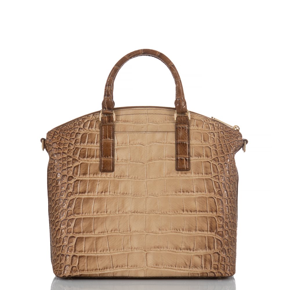 Brahmin Large Duxbury Satchel Tan Harmon ID:Brahmin-203100