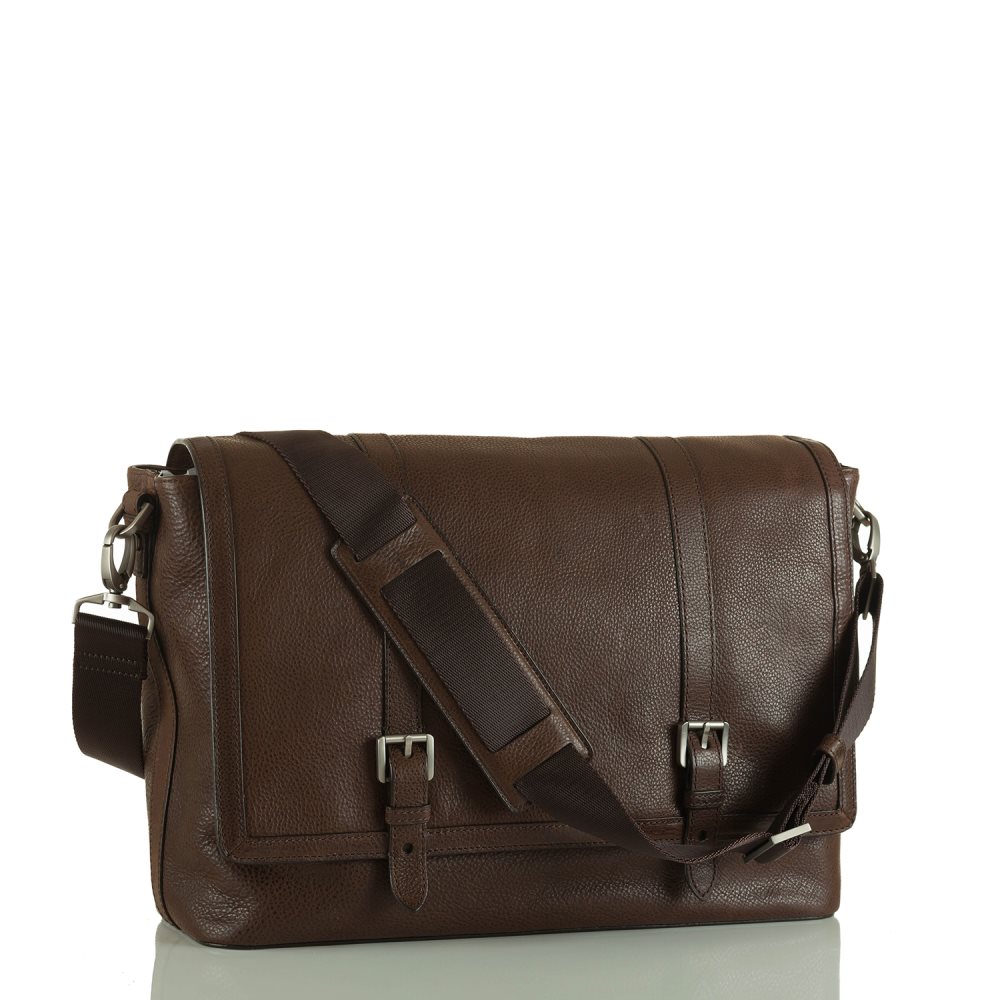 Brahmin Mason Messenger Cocoa Brown Manchester ID:Brahmin-202602
