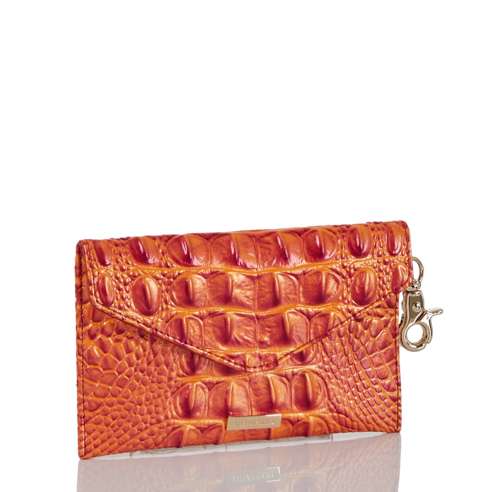 Brahmin Mini Envelope Case Dusty Orange Melbourne ID:Brahmin-202705