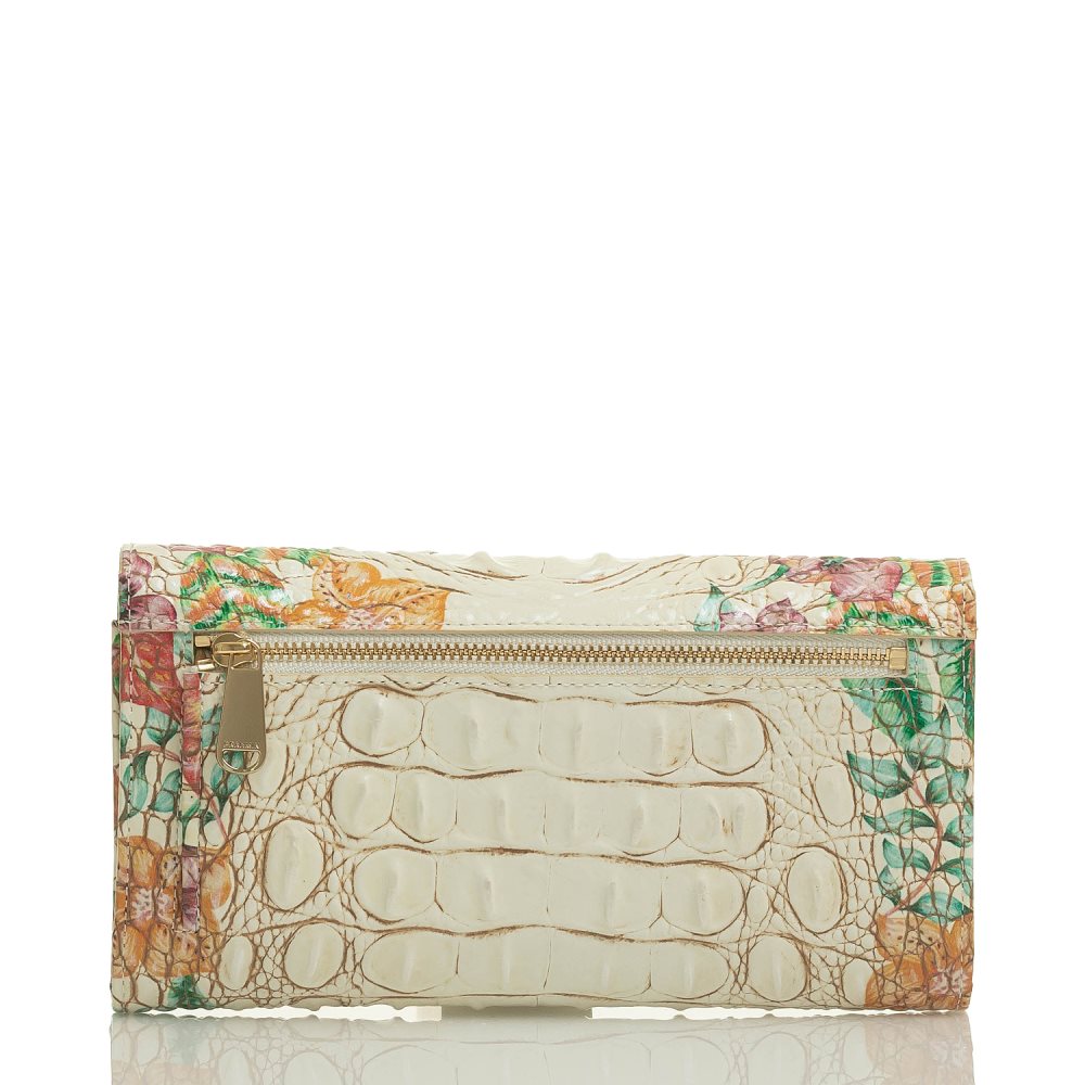 Brahmin Modern Checkbook Wallet Ivory Tahiti ID:Brahmin-203709