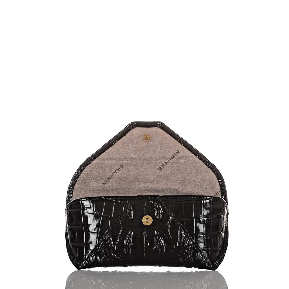 Brahmin Black Leather Eyeglass Case | Black Melbourne ID:Brahmin-203555