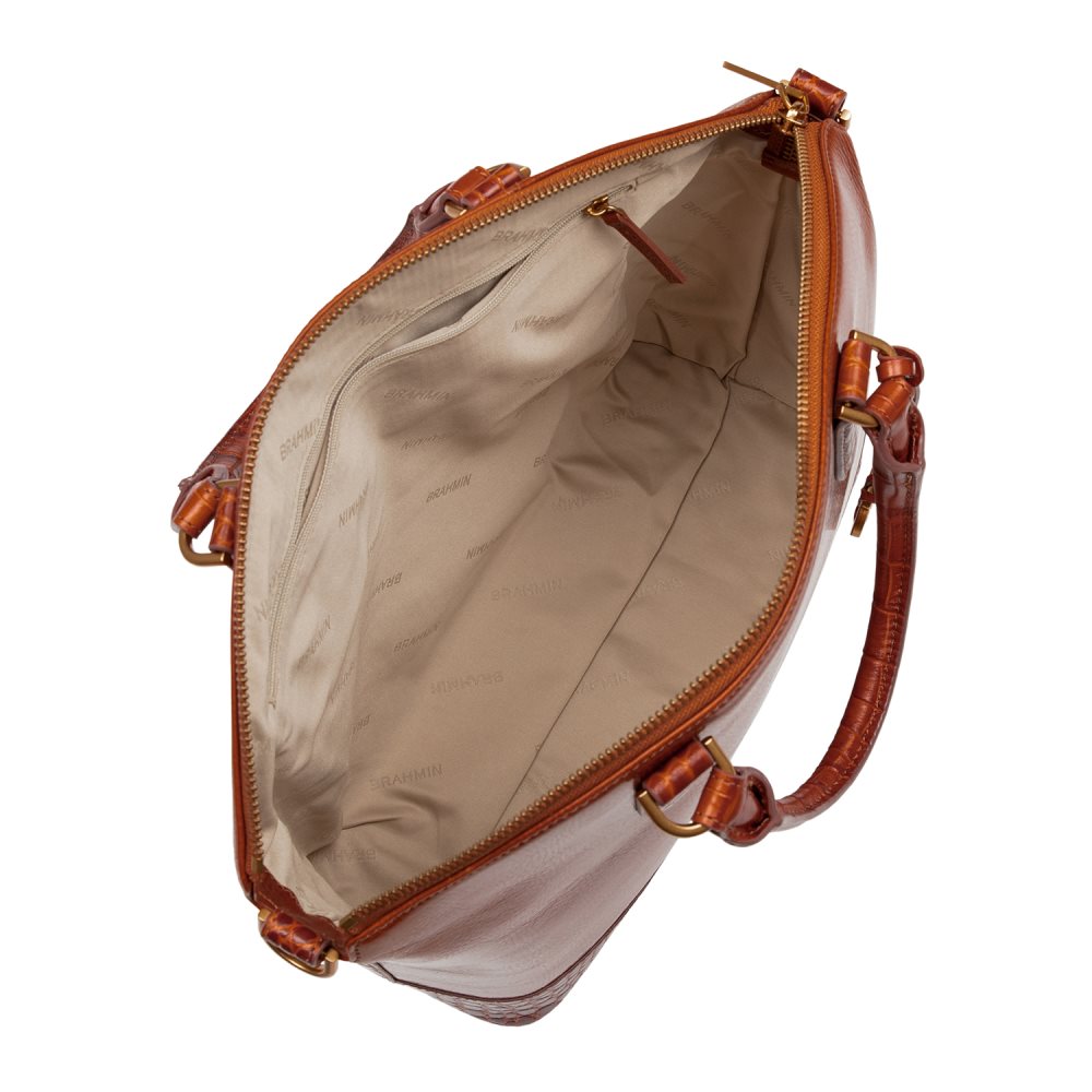 Brahmin Large Duxbury Satchel Butterscotch Laurence ID:Brahmin-202946