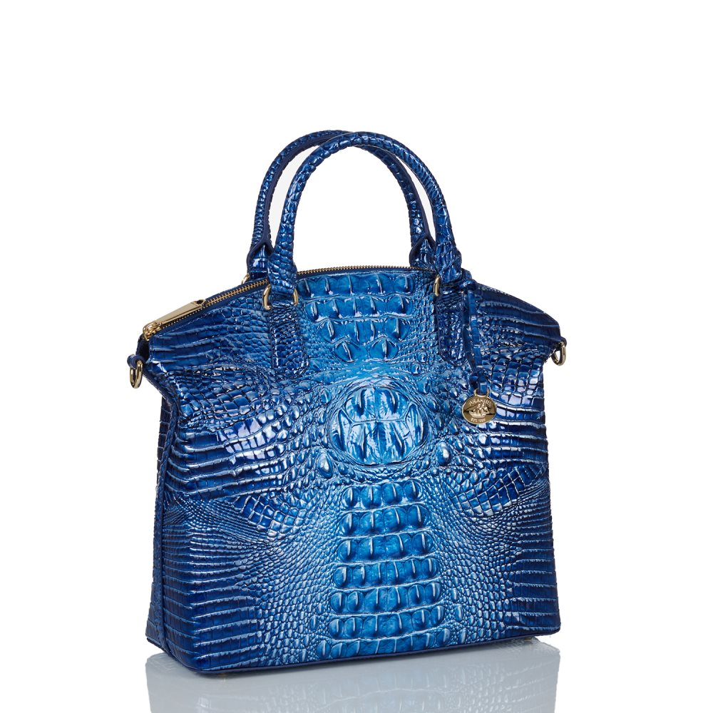 Brahmin Large Duxbury Satchel Vista Blue Ombre Melbourne ID:Brahmin-203081