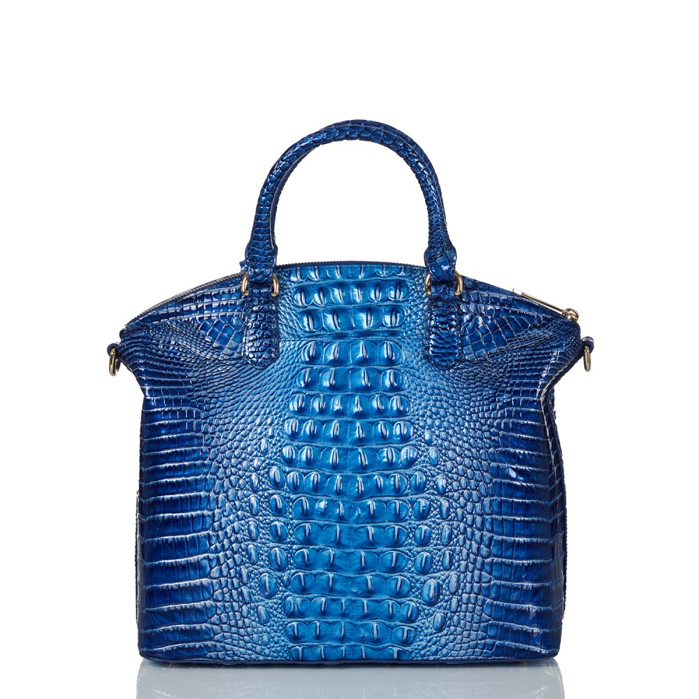 Brahmin Large Duxbury Satchel Vista Blue Ombre Melbourne ID:Brahmin-203081