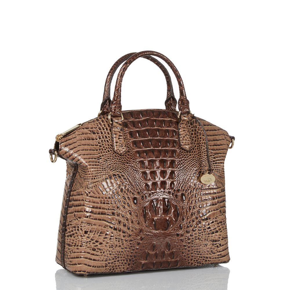 Brahmin Large Duxbury Satchel Mocha Ombre Melbourne ID:Brahmin-202984