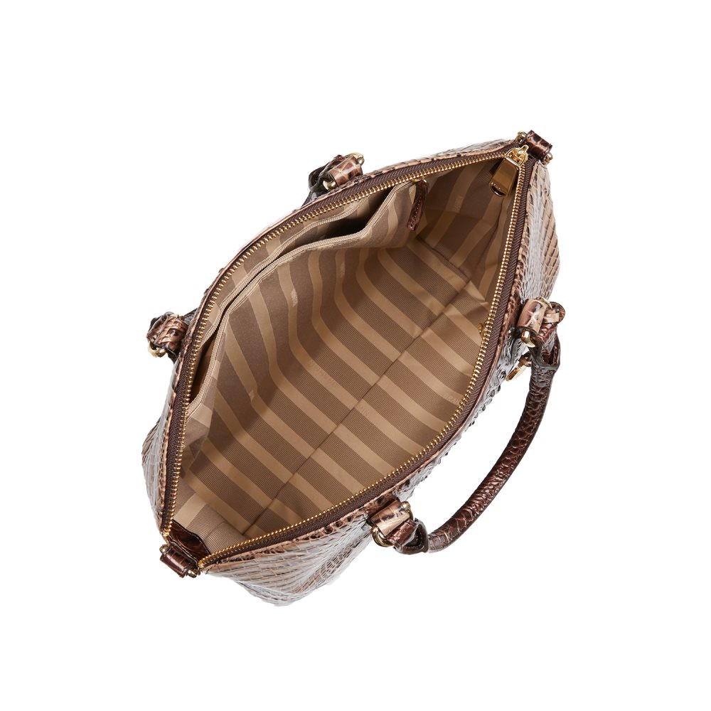 Brahmin Large Duxbury Satchel Mocha Ombre Melbourne ID:Brahmin-202984