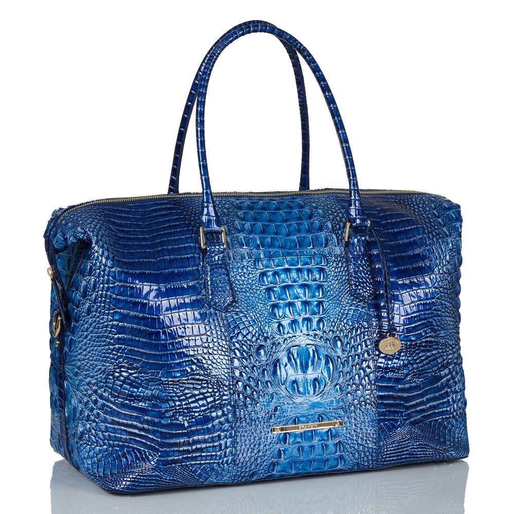 Brahmin Duxbury Weekender Vista Blue Ombre Melbourne ID:Brahmin-202686