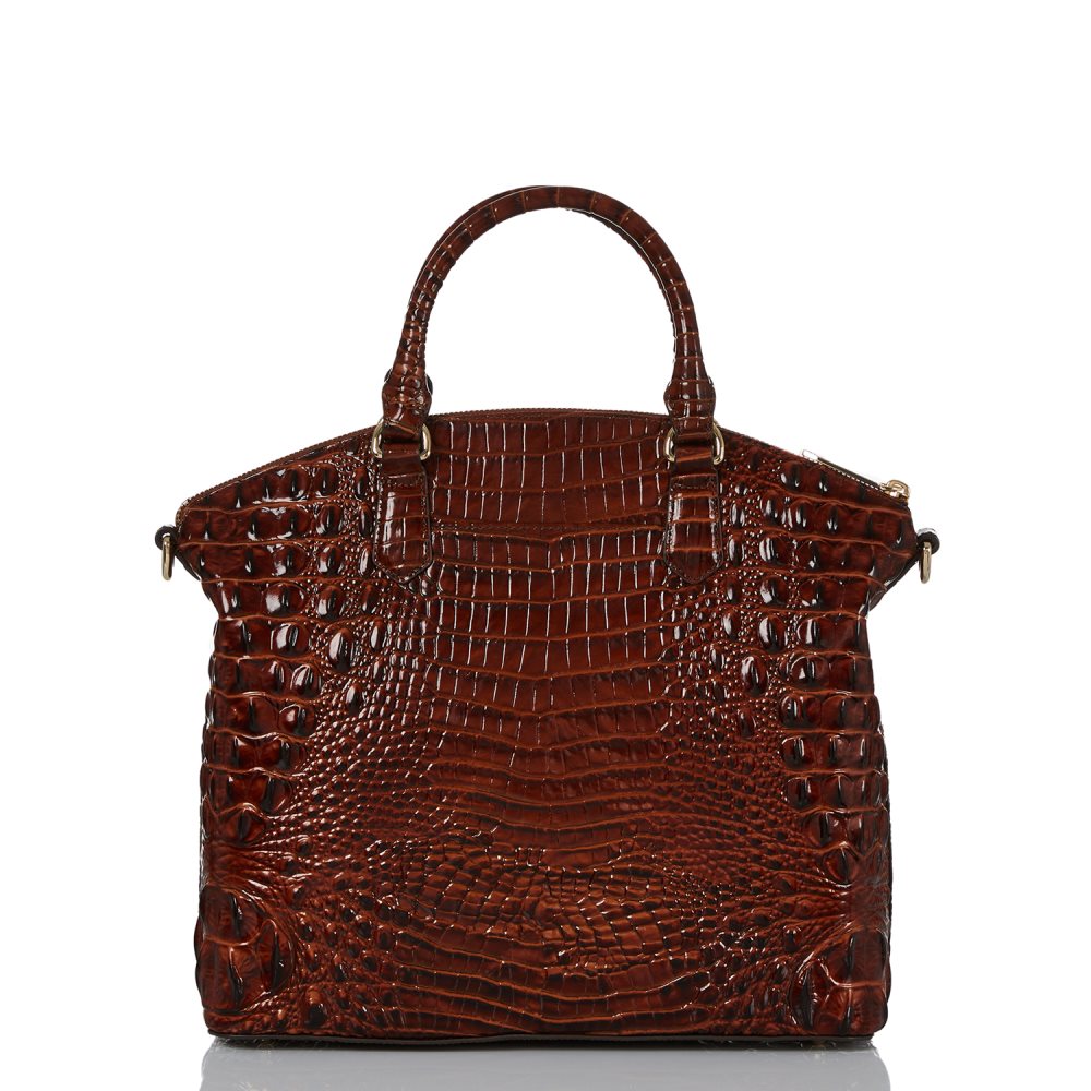 Brahmin Large Duxbury Satchel Pecan Melbourne ID:Brahmin-203067