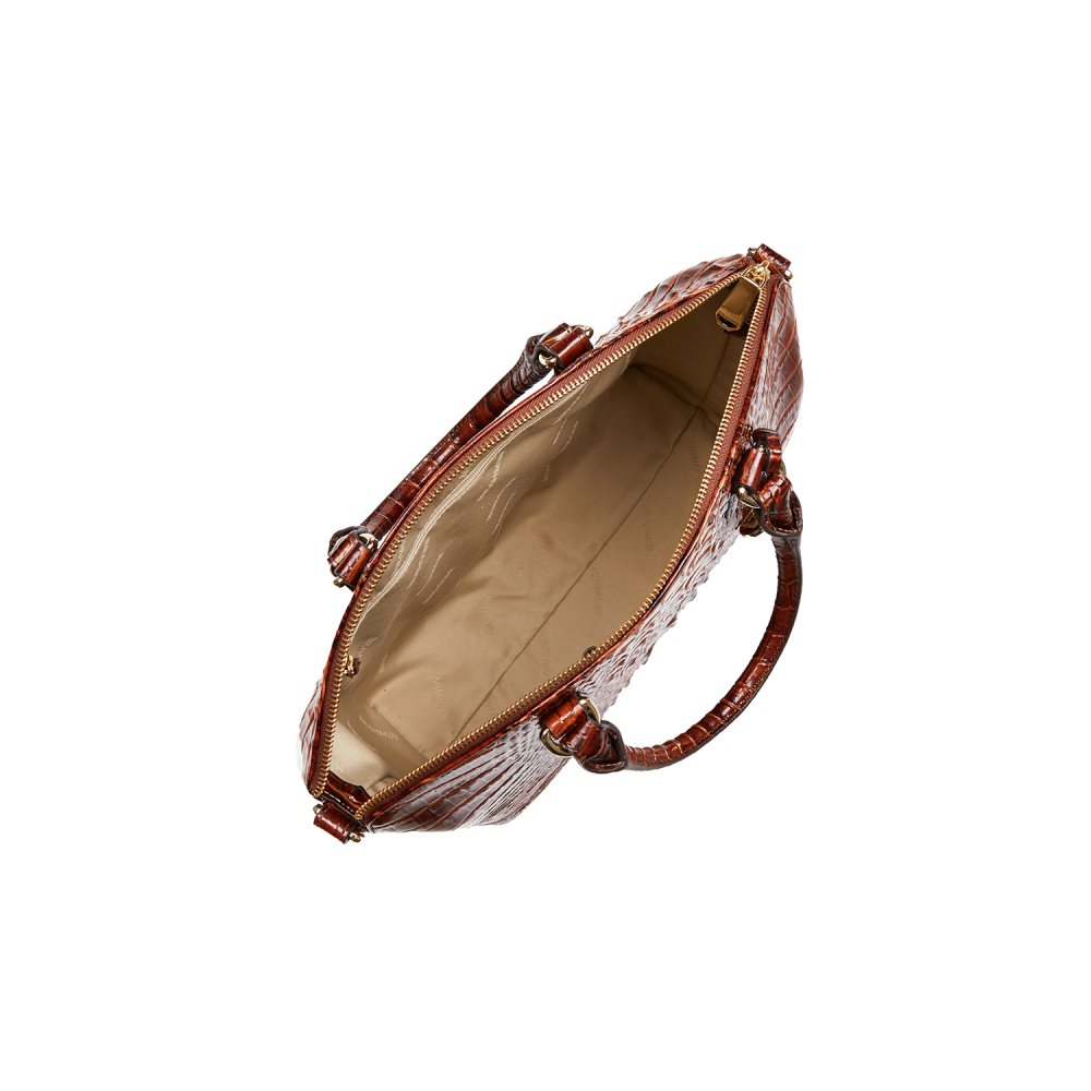 Brahmin Large Duxbury Satchel Pecan Melbourne ID:Brahmin-203067