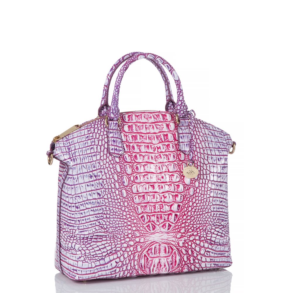 Brahmin Large Duxbury Satchel Boysenberry Ombre Melbourne ID:Brahmin-203069