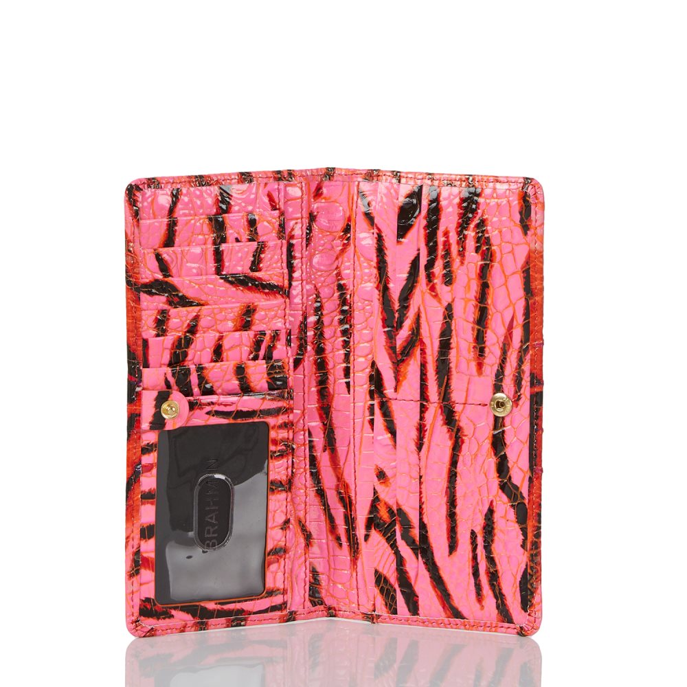 Brahmin Ady Wallet Pink Feline Ombre Melbourne ID:Brahmin-203755
