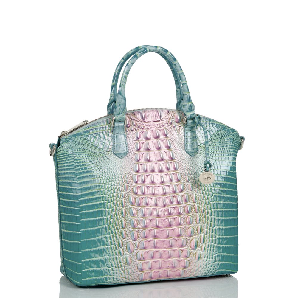 Brahmin Large Duxbury Satchel Cotton Candy Ombre Melbourne ID:Brahmin-203072