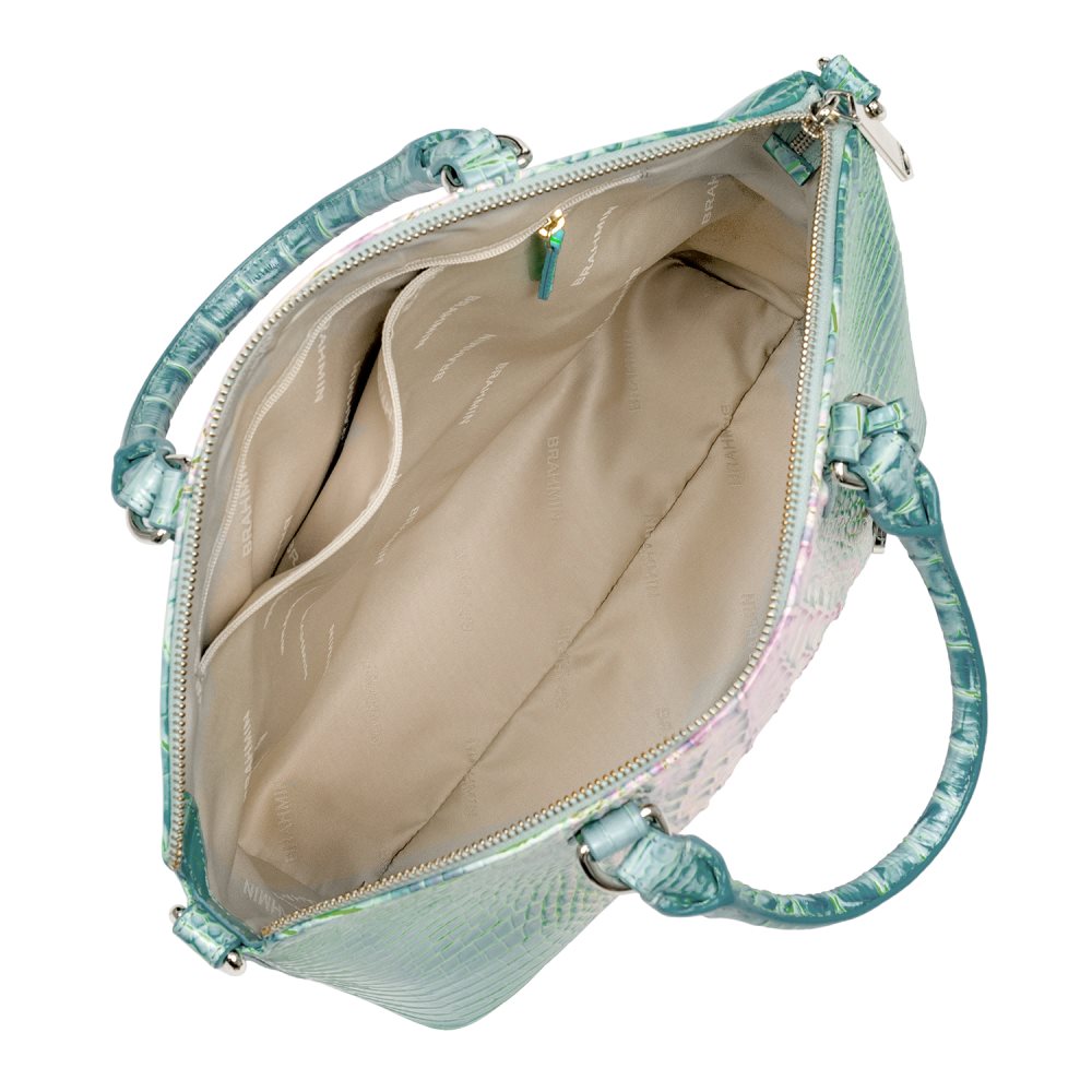 Brahmin Large Duxbury Satchel Cotton Candy Ombre Melbourne ID:Brahmin-203072