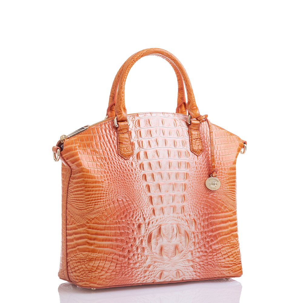 Brahmin Large Duxbury Satchel Sherbert Ombre Melbourne ID:Brahmin-203016