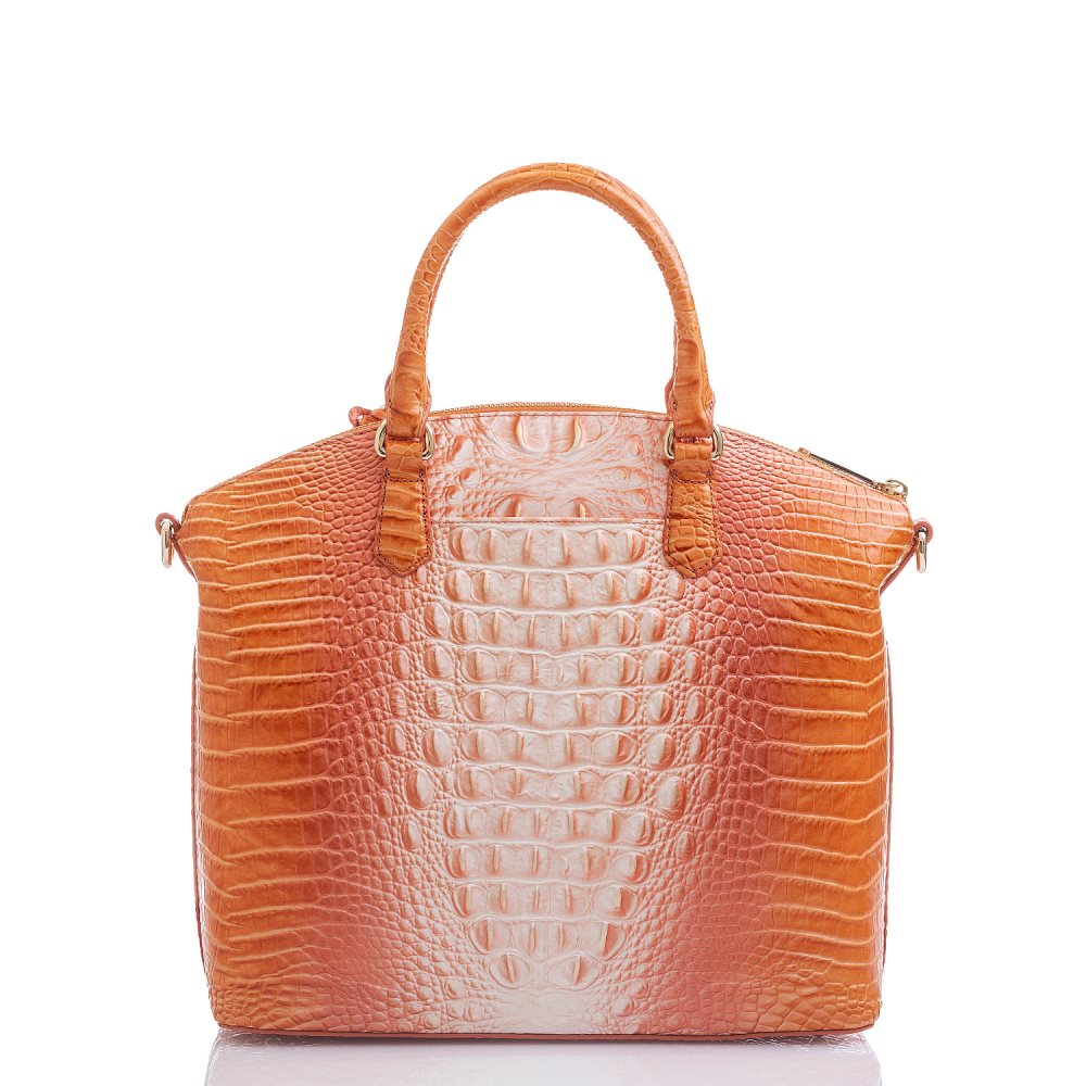 Brahmin Large Duxbury Satchel Sherbert Ombre Melbourne ID:Brahmin-203016